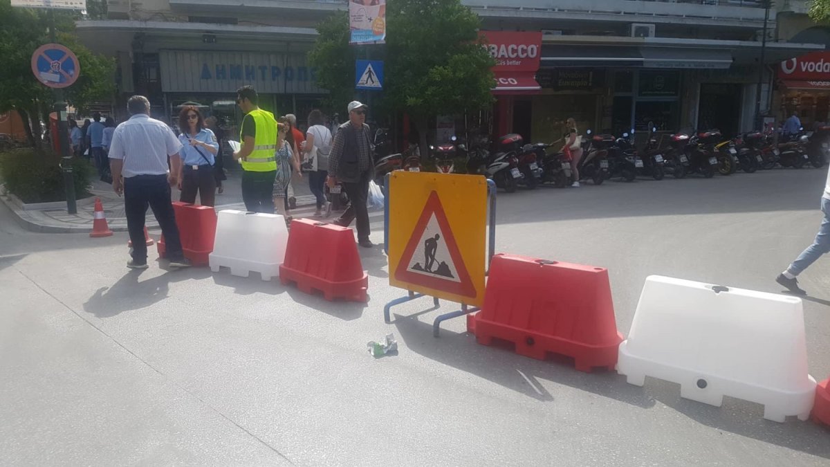 Έκλεισε η οδός Μεγάλου Αλεξάνδρου λόγω εργασιών